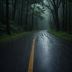 Fototapeta premium road in the forest