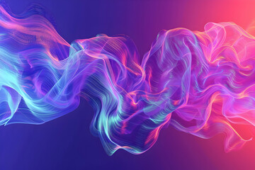 Obraz premium Abstract swirling colors in a vibrant gradient, creating a dynamic visual effect.