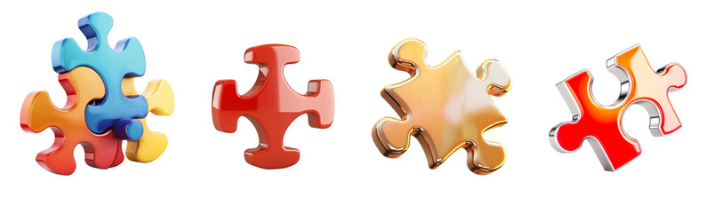 Obraz premium Puzzle_ transparents Background