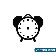Minimalist Alarm Jam Icon Design Template