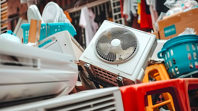 a dumping ground of old condottieres, a lot of dirty appliances 