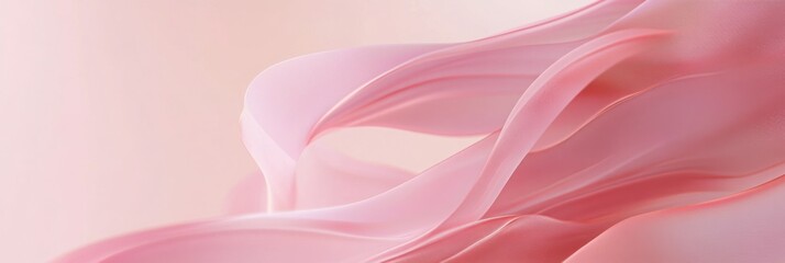 Obraz premium Vertical background with warm pale pink curves that form a soft, flowing ribbon effect, perfect for a tranquil smartphone display.