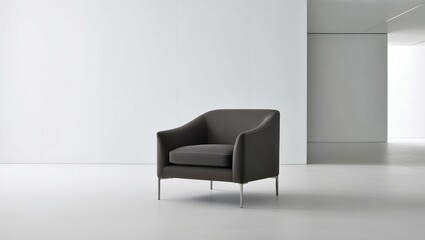 Sleek Modern Armchair with Clean Lines and Elegant Upholstery