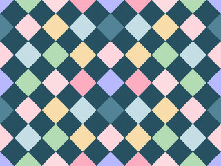 Seamless retro geometric pattern with triangles