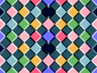 Seamless geometric pattern with abstract triangles, geometric graphic overlapping seamless fabric pattern.
