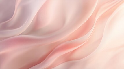 Obraz premium Vertical background with warm pale pink curves that create a soft, fluid motion, gently tapering off towards the edges.