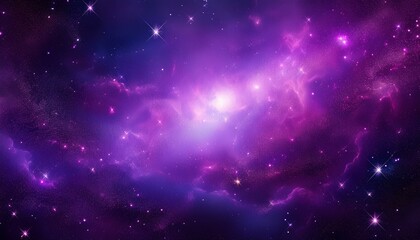 Fototapeta premium abstract starry Space purple with shining star dust and nebula. Generated image