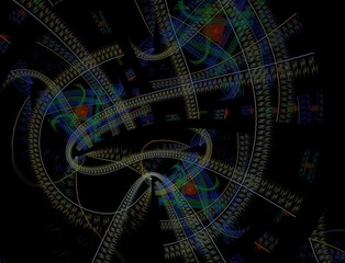 Imaginatory fractal abstract background Image