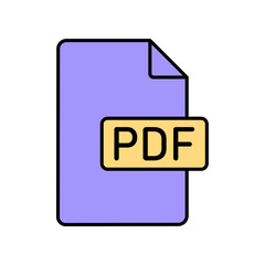 Icon a pdf, isolated against a clean background.
