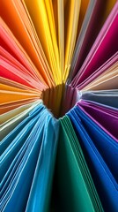 Fototapeta premium a book with pride rainbow pages