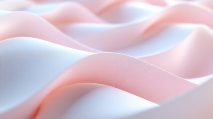 Warm pale pink curves arranged in a subtle wave pattern, gently rising and falling on a vertical background. .