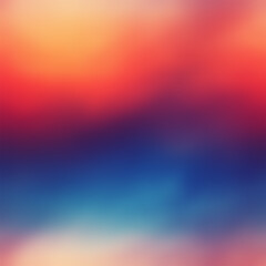 Obraz premium A vibrant, abstract gradient with warm red and orange hues blending into cooler blue and purple tones.