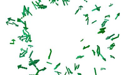 Green Arrows Background