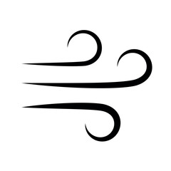 Obraz premium wind sign symbol vector glyph color icon 