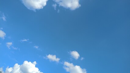 Blue sky and white clouds
