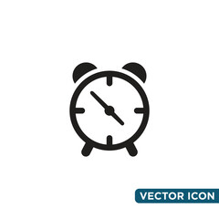 Minimalist Alarm Jam Icon Design Template 