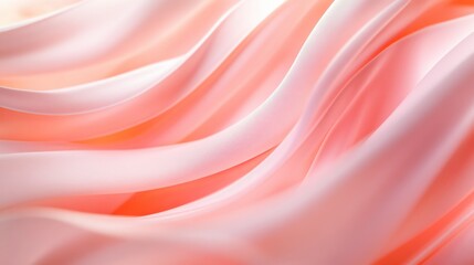Fototapeta premium Warm pale pink curves gently arching and intersecting on a vertical background, creating a layered, dynamic effect.