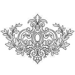 ornament, line,png,vintage