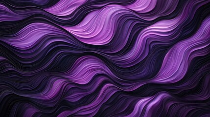 Abstract Purple Wave Pattern: A mesmerizing digital artwork showcasing swirling, flowing lines of varying shades of purple, creating a dynamic and elegant visual experience.