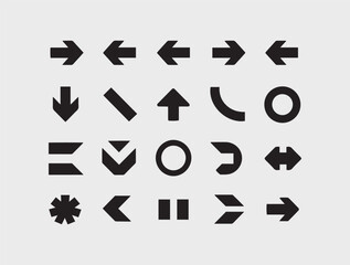 Set of hand drawn arrows vector file