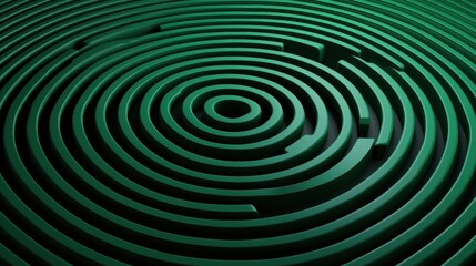 Fototapeta premium Intricate Digital Maze Design Featuring Elegant Patterns in Shades of Green