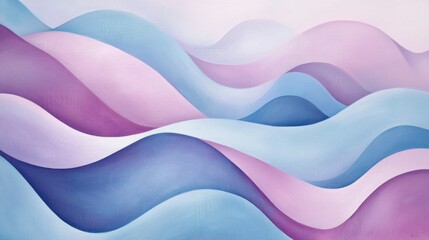 Abstract Pastel Waves: A Serene Dreamscape of Color and Flow