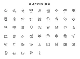 universal icons symbol vector design