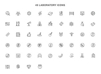 laboratory icons symbol vector design