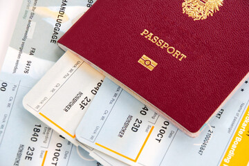 Travel Document - Passport and boarding cards