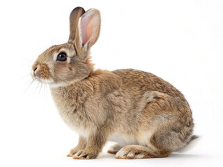 Obraz premium Rabbit Isolated White Background