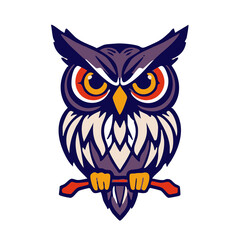 an colorful Owl illustration character 