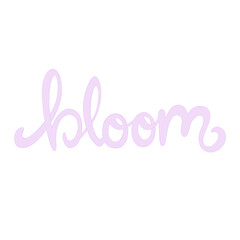 Obraz premium Bloom text lettering