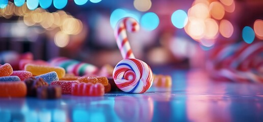 Captivating Candy Land, A Nostalgic Display of Sweet Treats and Vibrant Colors