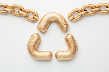 Obraz premium Closed-loop supply chain, AI optimizing product life cycles for zero-waste sustainability