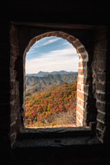 Autumn Splendor: China's Great Wall Amid a Tapestry of Colors