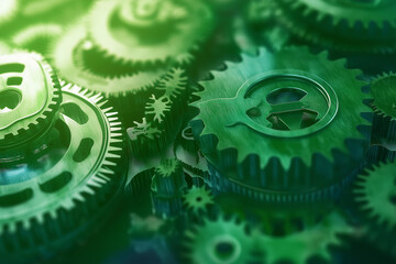 Sustainable environment development goals. green energy and Green business. for bio-economy to limit climate change and global warming. Environmental drive gear technology