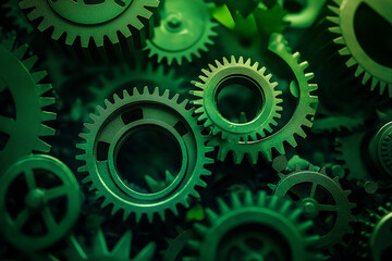 Sustainable environment development goals. green energy and Green business. for bio-economy to limit climate change and global warming. Environmental drive gear technology