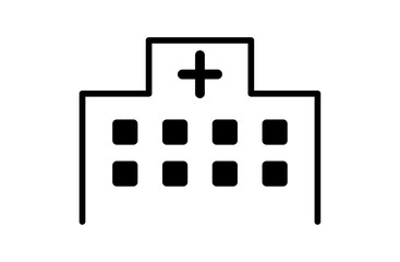 病院の外観のアイコン