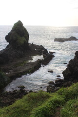 rocks in the ocean