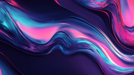 Fototapeta premium Abstract Waves in Color: A Fusion of Light and Tones