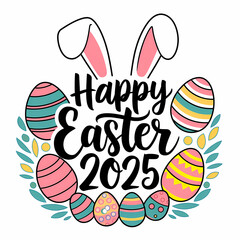 Obraz premium Happy Easter Badge