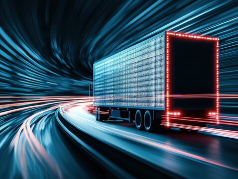 Quantum computing-powered logistics optimization, AI streamlining business transportation and global commerce