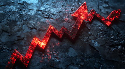 In a Falling Arrow Chart, each arrow points downwards, symbolizing a decline in values as the chart progresses.