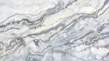 This surface features beautiful, swirling patterns of gray and white marble, highlighting the natural variability and elegance of stone. Ideal for modern design and aesthetics