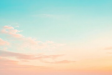 Obraz premium Pastel sunset sky cloudscape, tranquil outdoor scene
