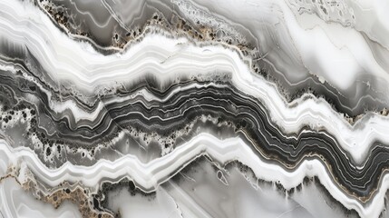 Intricate patterns showcase beautiful gray and white agate stone, featuring distinct natural swirls and veins that create a captivating visual texture, enhancing any design