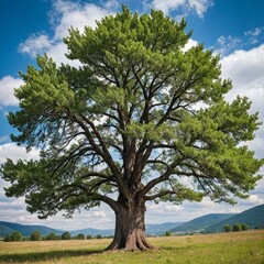 Obraz premium Awesome high-resolution photo of a tree, a symbol of the Eurasian canton