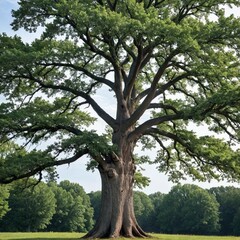 Obraz premium Stunning high-resolution photo of a tree, a symbol of the North American canton