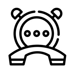 Icon Call Notification With Style Outline