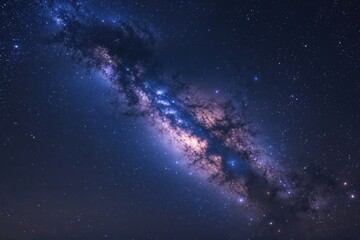 Fototapeta premium Stunning Cosmic Night Sky Background with Textured Gradient and Dark Glittering Star Dust